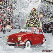 Набор для росписи Праздничное настроение 40*40см - Фото