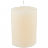 PRAGNIS СВІЧКА РУСТІК ЦИЛ. (8,5 Х 12, 85 ГОД) : БЕЖЕВИЙ - Фото