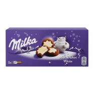 Печенье Milka Milk&Choc White с молочной начинкой какао 187г - Фото