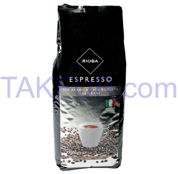 Кофе Rioba Espresso натуральный жареный в зернах 3000г - Фото