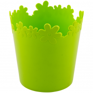 ВАЗОН ЛЮТИК ПІДСТ-ДРЕН 17СМ : БІЛИЙ - Фото