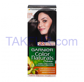 Крем-краска для волос Garnier №3.12 Color Naturals 1шт - Фото