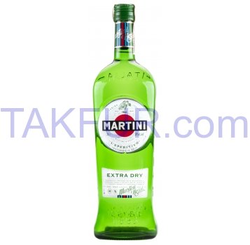 Вермут Martini Extra Dry белый сухой 18% 1л - Фото
