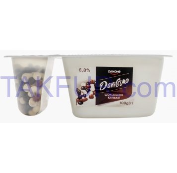 Йогурт Даниссимо Фантазия Шоколадные шарики 8.3% 100г - Фото