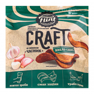 Гренки Flint Craft Чеснок ржано-пшеничные волнистые 90г - Фото