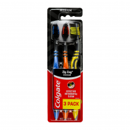 Щетка зубная Colgate Zig Zag Charcoal medium 3шт/уп - Фото