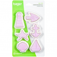 ФОРМИ Д/ПЕЧИВА ФІГУР НБ 6ШТ ПЛ - Фото