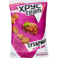 Сухарики ХрусTeam со вкусом стейка барбекю 60г - Фото