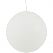 СВІЧКА Р ШАР 6,5 СМ : БІЛИЙ - Фото