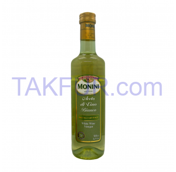Уксус Monini винный белый кислотность 7,1% 500мл - Фото