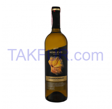 Вино Koblevo Chardonnay белое сухое 9.7-13% 0.75л - Фото