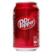 Напиток Dr Pepper безалкогольный газирован с сахаром 330мл