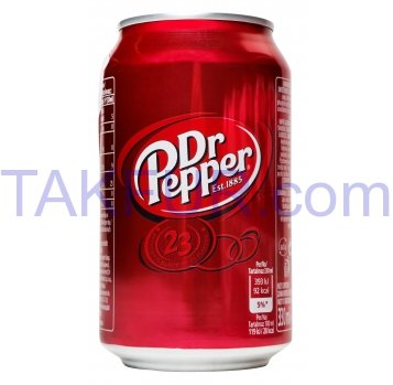 Напиток Dr Pepper безалкогольный газирован с сахаром 330мл - Фото