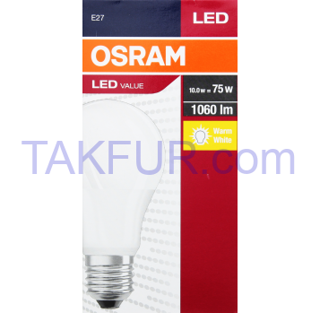 OSRAM LED V A75 11,5W E27 : LM2700K - Фото
