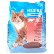 Корм Reno с говядиной сух для взр/кошек полнорационный 1кг - Фото