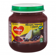 Пюре Milupa Яблоко-черника-груша для детей от 6 месяцев 125г - Фото