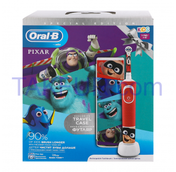 Щетка зубная Oral-B Pixar электрическая д/детей от 3лет 1шт - Фото