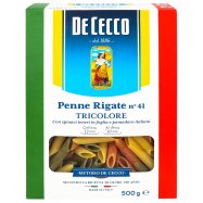 Макаронные изделия De Cecco Penne Rigate tricolore 500г - Фото
