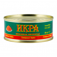 Икра лососєвая Северный берег зернистая 80г - Фото