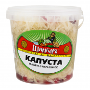 Капуста квашеная Шинкаръ с клюквой 900г - Фото