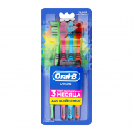 Щетка зубная Oral-B Colors средней жесткости 4шт/уп - Фото