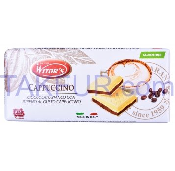 Шоколад Witor`s Cappuccino белый с кремовой начинкой 100г - Фото