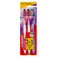 Зубна щітка Colgate ЗигЗаг середньої жорсткості 2+1шт - Фото