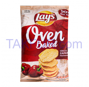 Чипсы Lay`s картофельные запеченные со вкусом паприки 125г - Фото