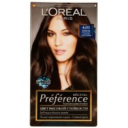 Краска для вол L`Oréal Paris Глубокий каштан 4.01 Париж 1шт - Фото