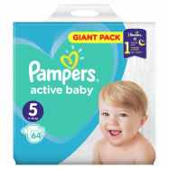 Подгузники Pampers Active Baby Junior детские 11-16кг 64шт - Фото