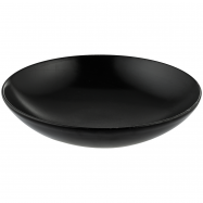ТАРІЛКА ГЛИБ 21 СМ ЧОРНЕ КРУГ - Фото