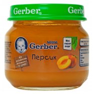 Пюре Gerber Персик фруктовое для детей с 6 месяцев 80г - Фото