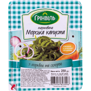 Морская капуста Грінвіль маринован с морковью и сельдер 250г - Фото