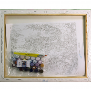 Набор для росписи Зимний пейзаж 40*50 в ассортименте - Фото