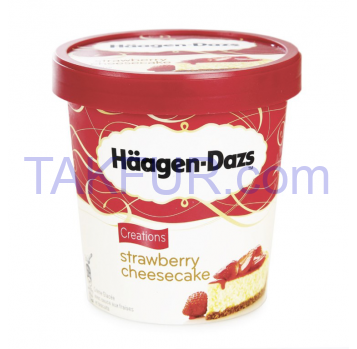 Haagen-Dazs мороженное с клубникой 400г - Фото