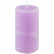 PRAGNIS СВІЧКА РУСТІК ЦИЛ. (55 Х 10, 20 ГОД) : СВІТЛО-БУЗКОВИЙ - Фото