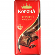 Шоколад Корона черный 90г - Фото