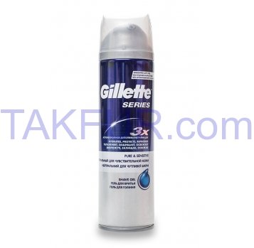 Гель для бритья Gillette Series для чувствительной кож 200мл - Фото