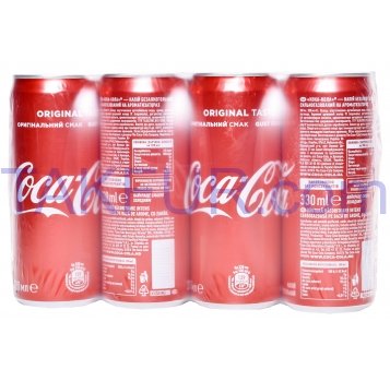Напиток Coca-Cola безалкогольный сильногазированный 330мл - Фото