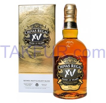 Виски Chivas Regal шотландский 15 лет 40% 0,7л - Фото