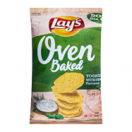 Чипсы Lay`s запеченные со вкусом йогурта с травами 125г - Фото