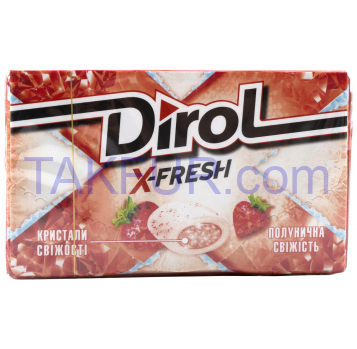 Жевательная резинка Dirol X-Fresh Клубничная свежесть 18г - Фото
