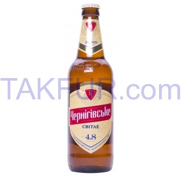 Пиво Чернігівське Светлое пастеризованное 4,8% 0,5л - Фото