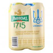 Пиво Львівське 1715 4шт*0.48л - Фото