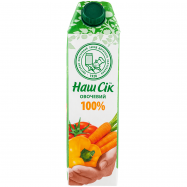 Сок Наш Сік Овощной с мякотью стерилизованный 0,95л - Фото