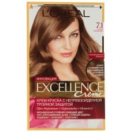 Крем-краска L`Oreal Paris Excellence Creme 7.1 Рус пепел 1шт - Фото