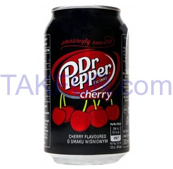 Напиток Dr Pepper Cherry безалкогольный 330мл - Фото