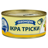 Икра трески Аквамарин стерилизованная 185г - Фото