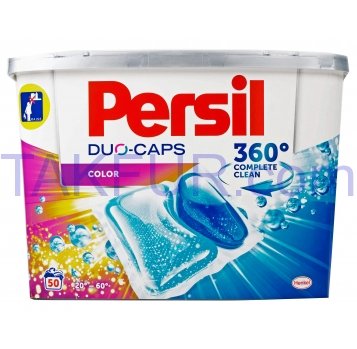 Капсулы для стирки Persil Dou-Caps Color 25г*50шт 1250г - Фото