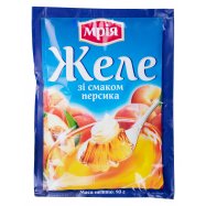 Желе Мрія со вкусом персика быстрого приготовления 90г - Фото